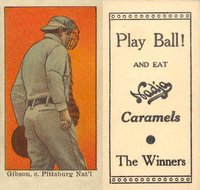 1909 Nadja Caramel # George Gibson Baseball Card