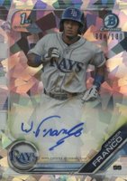 2019 Bowman Prospect Autographs Chrome #WF Wander Franco Atomic Refractor Baseball Card