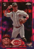 2023 Topps Chrome Update #USC200 Matt Mclain Magenta/Purple Lava Lamp Refractor Baseball Card