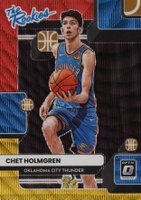 2022 Panini Donruss Optic the Rookies #2 Chet Holmgren Red & Gold Wave Basketball Card