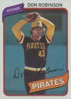 1980 Topps #719 Don Robinson Baseball Card