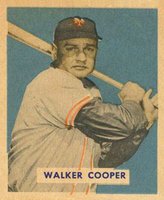1949 Bowman #117 Walker Cooper Baseball Card