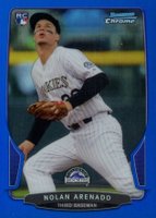 2013 Bowman Chrome #24 Nolan Arenado Blue Refractor Baseball Card