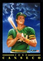 1991 Fleer Pro-Vision #6 Jose Canseco Baseball Card