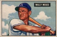 1951 Bowman #261 Wally Moses Baseball Card