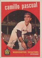 1959 Topps #413 Camilo Pascual Correct spell Camilo Baseball Card