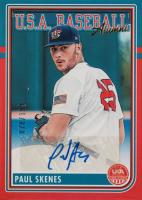 2024 Panini Stars & Stripes USA USA Baseball Alumni Signatures #ASMPS Paul Skenes Red Baseball Card