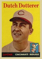 1958 Topps #396 Dutch Dotterer Baseball Card