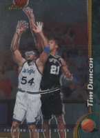 1998 Finest #190 Tim Duncan Basketball Card