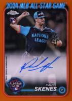 2024 Topps Chrome Update 2024 All-Star Game Autographs #PS Paul Skenes Orange Refractor Baseball Card