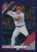 2019 Panini Donruss Optic #170 Mike Trout Purple Stars Baseball Card