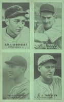 1931 Exhibits 4 on 1 # Comorosky/Suhr/Thevenow/Traynor Baseball Card
