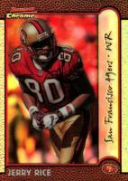 1999 Bowman Chrome #120 Jerry Rice Refractor Football Card