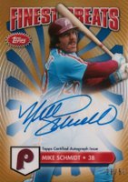 2014 Finest Greats Autographs  #FGAMS Mike Schmidt Gold Refractor Baseball Card