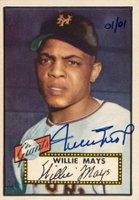 2004 Topps Originals Signature Edition #261 Willie Mays 1952 Topps Buyback Autograph 1/1 Baseball Card