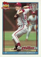 1991 Topps Desert Shield #173 Jason Grimsley Baseball Card