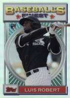 2020 Finest Flashbacks #59 Luis Robert Refractor Baseball Card