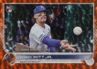2022 Topps Update #US187 Bobby Witt Jr. Orange Foil Baseball Card