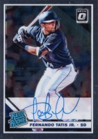 2019 Panini Donruss Optic Rated Rookie Signatures #FT Fernando Tatis Jr. Baseball Card