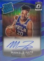 2017 Panini Donruss Optic #200 Markelle Fultz Autograph-Blue Basketball Card