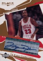 2003 Upper Deck Black Diamond 24 Karat Signatures #MJ Michael Jordan Basketball Card