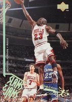 1995 Upper Deck #352 Michael Jordan Electric Court Gold Basketball Card