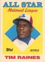1988 Topps Tiffany #403 Tim Raines Baseball Card