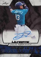 2019 Leaf Ultimate Rookie Signatures #RSJR1 Julio Rodriguez Baseball Card