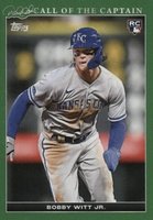 2022 Topps X Derek Jeter: Call of the Captain #41 Bobby Witt Jr. Green Baseball Card