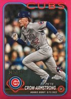 2024 Topps Chrome Update #USC158 Pete Crow-Armstrong Magenta Refractor Baseball Card