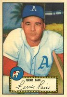 1952 Topps #21 Ferris Fain Red Back Baseball Card