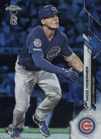 2020 Ben Baller Chrome #161 Nico Hoerner Blue Refractor Baseball Card