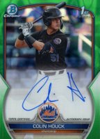 2023 Bowman Draft Chrome Prospect Autograph #CDACH Colin Houck Green Lava Baseball Card