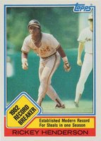 1983 Topps #2 Rickey Henderson Baseball Card