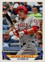 2019 Topps Transcendent VIP Party Mike Trout Through the Years #1993 Mike Trout Baseball Card