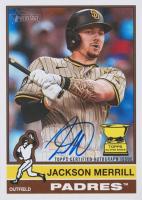 2025 Topps Heritage Real One Autographs #ROAJME Jackson Merrill Baseball Card