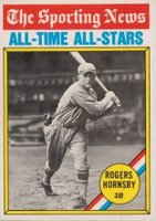 1976 O-Pee-Chee #342 Rogers Hornsby All Time All-Star Baseball Card