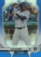 2020 Bowman Sterling #BSR80 Luis Robert Blue Refractor Baseball Card