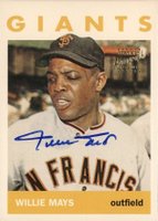 1997 Topps Willie Mays Reprint Autographs #18 Willie Mays 1964 Topps Baseball Card
