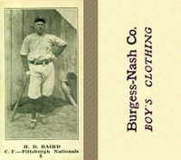1916 Burgess-Nash Co. #8 H. D. Baird Baseball Card