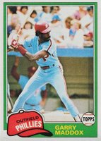 1981 Topps #160 Garry Maddox Baseball Card