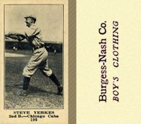 1916 Burgess-Nash Co. #196 Steve Yerkes Baseball Card