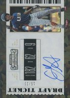 2019 Panini Contenders Draft Picks RPS Draft Ticket Autographs #3 CJ Abrams Right Hand Up-Cracked Ice Baseball Card