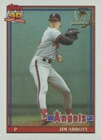 1991 Topps Desert Shield #285 Jim Abbott Baseball Card