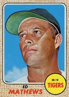 1968 Topps #58 Ed Mathews Baseball Card