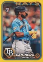 2024 Topps Update #US223 Junior Caminero Yellow Baseball Card