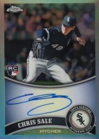 2011 Topps Chrome #205 Chris Sale Autograph-Refractor Baseball Card