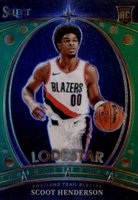 2023 Panini Select Lodestars #1 Scoot Henderson Green Prizm Basketball Card