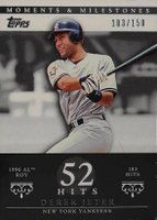 2007 Topps Moments & Milestones  #83 Derek Jeter 52 Hits Baseball Card