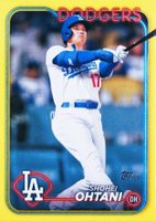 2024 Topps #500 Shohei Ohtani Yellow Baseball Card